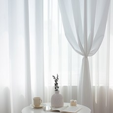 Maison Textile Simplish 基本款窗簾, 白色