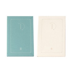 페이퍼리안 취향발견 다이어리 만년형 2종 세트, 틸블루 + 밀크, 1세트