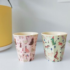 rice 幼兒杯 小 170ml*2種組, 熊派對、恐龍派對, 1組