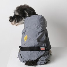 Puppy Dream寵物Burkrang雨衣 10010, 深灰色