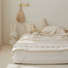 마틸라 프리미엄 유아용 블랭킷 코튼허그 순면거즈 홑이불 + 베개커버 세트, 별사탕