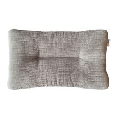 HWAMO BABY 嬰兒幼兒用柔軟紗布網眼扁枕, 灰色