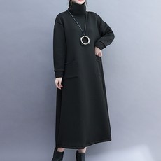 어썸풀 쇼빙 폴라 니트 원피스