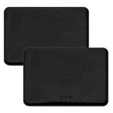 PAVONI 車用緞面防滑墊, 2個, 黑色