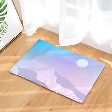 夕陽沙漠腳踏墊, 紫色的