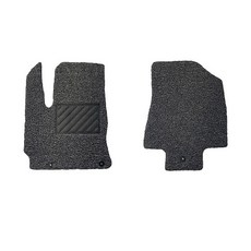 Hogumall 大型卡車線圈汽車腳踏墊 駕駛座 + 副駕駛座, 灰色, Powertech