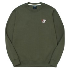 okstar 男女通用迷你Logo Brodog刺繡特厚雙面棉大學T 2SSP025