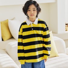 바브키즈 아동용 럭비 카라 티셔츠