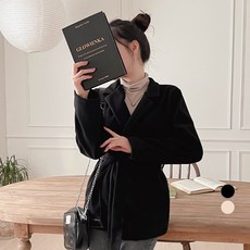 밀키버터 여성용 랩 자켓 + 벨트 세트 MB2328