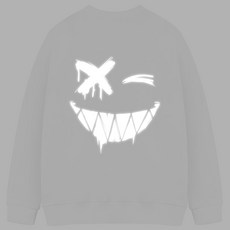 Original Day 男性大尺碼反光X微笑寬鬆大學T OMA_0052