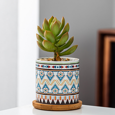 微笑陶瓷花盆, style9, 1個