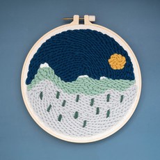 戳戳針刺繡套組, 1套, 夜晚的原野