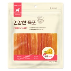 굿데이 강아지 건강한 육포 소프트 슬림스틱 간식, 황태, 180g, 1개