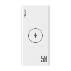 모루이 고속 무선 충전 PD 보조배터리 50000mAh 멀티단자, WP501, 화이트