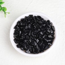 고품격화분을 완성하는 관상용화분 돌맹이 자갈 흑요석, 1개, 100g