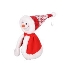 酒蓋聖誕酒瓶雪人毛衣裝飾 10 x 10 x 24cm, 紅色的, 1個