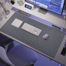 Ez2mk O50 내마모성 긁힘방지 패브릭 린넨 책상 장패드, 다크그레이, 1개