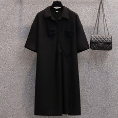 포플러앤씨 슈링 언발 버튼 원피스 빅사이즈 포함
