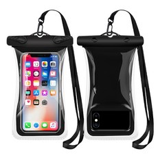 Bbolpick 多用途水上活動手機防水袋, 1個, 黑色