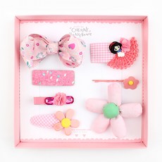CHENNY BONGBONG 女童粉色髮夾套組
