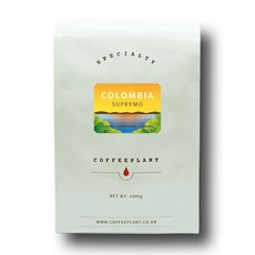 COFFEEPLANT 哥倫比亞 Supremo 特級典藏, 1kg, 原豆(未研磨), 1個