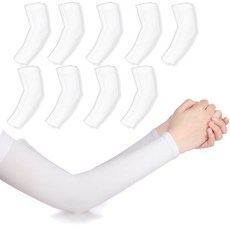 LIVING AT 運動涼感袖套 手腕型 2入, 白色, 10個