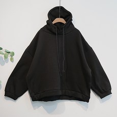 이얀 편해 후드 기모 박스 임부복 겨울 티셔츠