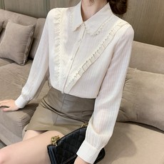 LUNA GIRL 甜美荷葉邊上衣