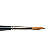 WINSOR&NEWTON 溫莎牛頓 科林斯基紫貂水彩筆系列 7 圓形短柄 WI5007005, 5號, 1組