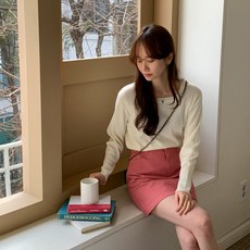 린다샵 미드르 베이직 밴딩 리얼 포켓 미니 스커트 cpsk5246c31