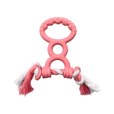 Lanboer 寵物手柄棉繩玩具 均碼, 1個, 粉色