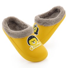 孩童卡通造型刷絨室內拖鞋