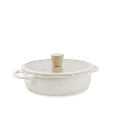 LaCena 火鍋湯鍋 IH電磁爐適用, 20*6.5cm, 奶白色, 1入