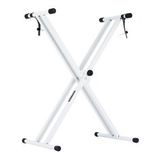 Mighty King MKS120 X型可折疊鍵盤架, 白色, 1個