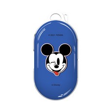 디즈니 미키마우스 러블리 유광 버즈 버즈플러스 하드 케이스, 러블리블루, 버즈/버즈플러스/버즈라이브/버즈프로