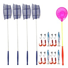 Sunpine 4人家庭鱒魚釣竿套組, 混合顏色