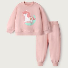 unifriend 兒童獨角獸九分上學服運動衫上下套裝
