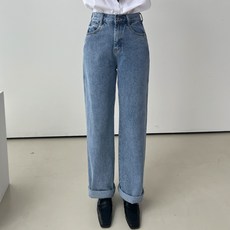 2nd Ground 女款寬牛仔長褲