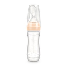 haakaa 矽膠食品勺, 蜜桃粉, 1入