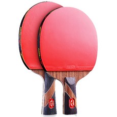 成人初學者4星桌球拍 直拍+橫拍 JC157 紅色, 單品