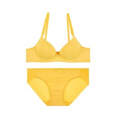 Yes 素色經典內衣+內褲組