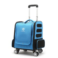 mons pet寵物外出背包 航運箱, 藍色