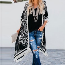 Riazhome波西米亞孕婦開襟衫