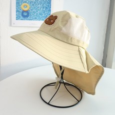 woojooi 兒童森林熊網眼遮陽帽