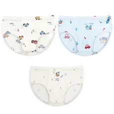 Maykids 兒童用無螢光出動夢想車莫代爾三角內褲3件組