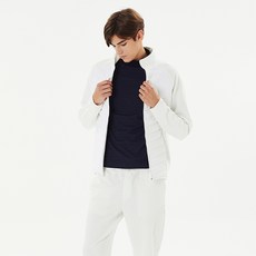 Hailey 男款千鳥格紋拼色刷毛高領T恤 HF-KT2003