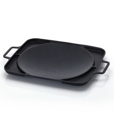 LiViNG ART IH感應雙耳分格鋁製烤盤, 45*32cm, 1組