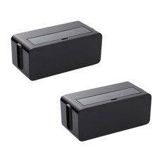 GUNU 透明蓋延長線收納盒, 2個