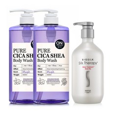 ON:THE BODY 玫瑰果護髮素 500ml+沐浴露 麝香 1000ml 2入, 1套