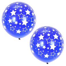 Sempertex ALL OVER BOLD STARS 大型氣球 90cm, 寶石藍, 2個